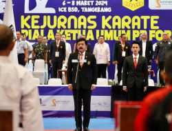 Buka Kejurnas Karate PB FORKI, Menko Polhukam Harap Makin Banyak Atlet Indonesia Tembus Dunia