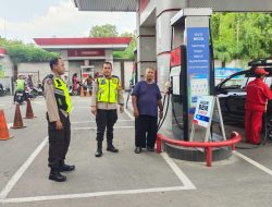 Polsek Cempaka Putih Cek Dan Himbau SPBU di Rawasari