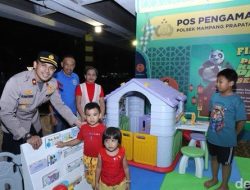 Polsek Mampang Dirikan Pospam Mudik Ramah Anak Bertemakan ‘Kungfu Panda’