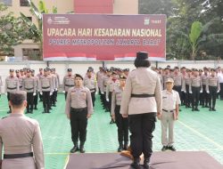 Polres Metro Jakarta Barat Gelar Upacara Hari Kesadaran Nasional 2024 Dengan Khidmat