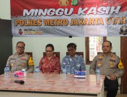 Polres Jakut “Minggu Kasih” di Rumah Lansia Atmabrata Cilincing