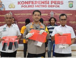 Polres Metro Depok Ungkap Kasus Peredaran Narkoba Jenis Sabu dan Liquid Ganja