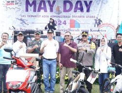 Kapolres Jakut Pimpin Pengamanan Aksi Damai Buruh di Stadion Rawa Badak