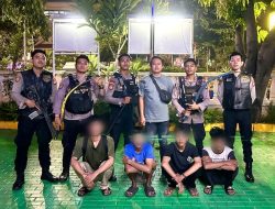 Konvoi Sambil Tenteng Sajam Di Grogol Petamburan, 4 Remaja Ini Diamankan Polres Jakbar