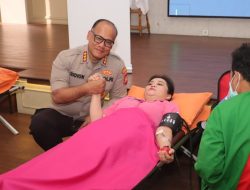 Jelang HUT Bhayangkara ke-78, Kapolres Jakut Ikut Donorkan Darah