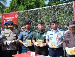 Kadiskum Lantamal XII Hadiri Acara Pemusnahan Barang Bukti Perkara Pidana Prajurit TNI di Wilayah Hukum Oditurat Militer II-06 Pontianak Tahun 2024