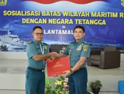 Sopsal Mabesal Sosialisasikan Batas Wilayah Maritim RI di Lantamal XII