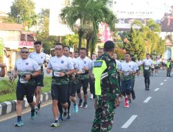 Wadan Lantamal XII Beserta Prajurit Lantamal XII Ikuti Lomba Tanjungpura “City Run” 2024