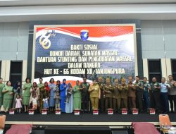 Aspers Danlantamal XII dan Prajurit Lantamal XII Ikuti Baksos di Kodam XII/Tpr