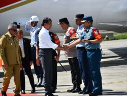 Komandan Lanal Sabang Sambut Kedatangan Presiden RI di Provinsi Aceh