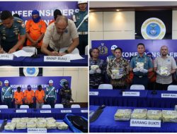 TIM F1QR TNI AL Lanal Dumai Berhasil Gagalkan Penyelundupan Narkoba Jenis Sabu-Sabu Seberat 11,668 KG