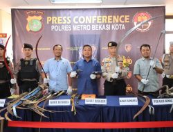 Polrestro Bekasi Kota Berhasil Menurunkan Jumlah Kasus Tawuran dan Kepemilikan Sajam Semester I 2024