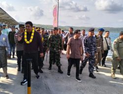 Danlanal Bintan Bersama Forkopimda Bintan Dampingi Bupati Bintan Kunker Ke Pulau Tambelan Kabupaten Bintan