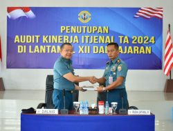Tutup Audit Kinerja Itjenal TA 2024 di Lantamal XII dan Jajaran, Irum Itjenal Berikan Evaluasi Hasil Audit