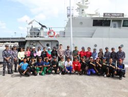 Kenalkan TNI AL Kepada Generasi Muda, Pangkalan TNI AL Nias Gelar Open Ship Ke KAL Hinako 1-2-19 di Dermaga UUP Kelas III Lahewa Nias Utara