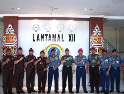 Kunjungan Jaksa Agung Muda Pidana Militer ke Lantamal XII