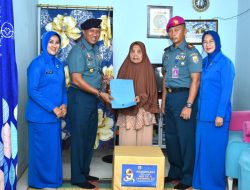 Jelang HUT Ke-9 Lantamal XII, Danlantamal XII bersama Ketua Korcab DJA I Laksanakan Anjangsana Ke Warakawuri dan Wredatama