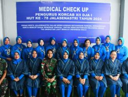 Jalasenastri Korcab XII DJA 1 Medical Check Up di Diskes Lantamal XII