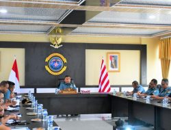 Sampaikan Kebijakan dan Penekanan, Danlantamal I Pimpin Rapat Staf