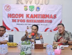 Ngopi Kamtibmas Bersama, Kapolres Jakbar Ajak Warga Jaga Kamtibmas Jelang Pilkada Serentak 2024
