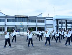 KOMANDAN LANTAMAL I LAKSANAKAN OLAHRAGA BERSAMA DAN CEK FASILITAS DINAS