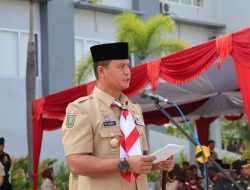 DANLANAL DUMAI PIMPIN APEL BESAR HARI PRAMUKA KE-63 TAHUN 2024 TINGKAT KWARTIR KOTA DUMAI