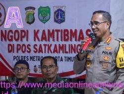 Duduk Bersama Warga, Kapolres Metro Jaktim “Ngopi Kamtibmas” di Penggilingan Cakung