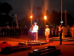 Komandan Lanal Dabo Singkep Bertindak Selaku Irup AKRS Pada HUT RI Ke-79 Tahun 2024