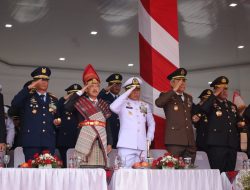 DANLANTAMAL I HADIRI UPACARA HUT KE-79 KEMERDEKAAN RI