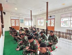 DANLANAL SIMEULUE BESERTA SELURUH PRAJURIT LAKSANAKAN DO’A BERSAMA DALAM RANGKAIAN HUT RI KE-79