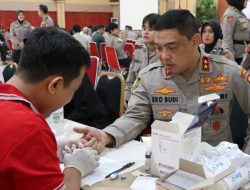 Rangkaian HUT Polwan ke-76 Diperingati Dengan Donor Darah