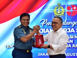 TINGKATKAN SINERGITAS DALAM KEAMANAN LAUT, TNI AL LAKSANAKAN PENANDATANGANAN PERJANJIAN KERJA SAMA DENGAN BRIN