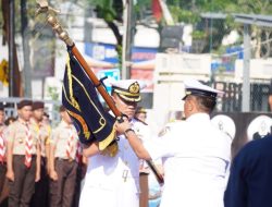 JABATAN KOMANDAN PANGKALAN TNI AL BANJARMASIN DISERAHKAN KEPADA KOLONEL LAUT (P) DIDIK KUSYANTO, M.Tr.Hanla