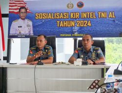 Tingkatkan Kemampuan dan Kesiapan Personel, Tim Sintelal buka Sosialisasi Perkiraan Intelijen TNI AL Tahun 2024 di Lantamal XII