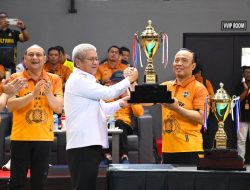 Danpomal Lantamal XII Hadiri Pembukaan Turnamen Bola Voli Kapolri Cup 2024