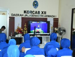 Komandan Lantamal XII bersama Ketua Korcab XII DJA I hadiri Tatap Muka Pembina Utama dengan Anggota Jalasenastri