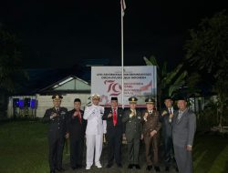 DANLANAL SIMEULUE LAKSANAKAN APEL KEHORMATAN DAN RENUNGAN SUCI (AKRS) DALAM RANGKAIAN HUT RI KE-79