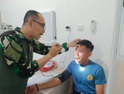 DETEKSI DINI DAN CEK KONDISI KESEHATAN, PRAJURIT SATLINLAMIL 3 LAKSANAKAN URIKES RUTIN