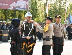 Wadan Lantamal XII Hadiri Apel Gelar Pasukan Operasi Kepolisian Mandiri Kewilayahan “Mantap Praja Kapuas-2024”