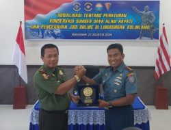 Tambah Bekal Pengetahuan, Personel Satlinlamil 3 Terima Sosialisasi Dari BKSDA Sulsel, Pomal dan Disinfolahta Kolinlamil