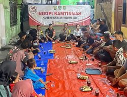 DI SELA KEGIATAN NGOPI KAMTIBMAS, KAPOLSEK TANGERANG AJAK WARGA SUKSESKAN RANGKAIAN KEGIATAN PILKADA 2024