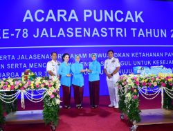 DANLANTAMAL I BESERTA KETUA KORCAB I DJA I HADIRI ACARA PUNCAK HUT KE-78 JALASENASTRI