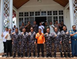 KUNJUNGI NEGERI SERIBU KUBAH, KOMANDAN LANAL DUMAI LAKSANAKAN COURTESY CALL KE BUPATI ROKAN HILIR