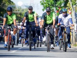 Lantamal XII Laksanakan Gowes Keliling Kota Pontianak