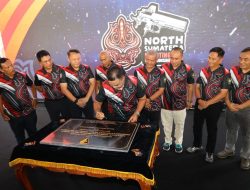 DANLANTAMAL I HADIRI PERESMIAN LAPANGAN TEMBAK GINEUNG PRATIDINA SATBRIMOB POLDA SUMUT DAN PEMBUKAAN NORTH SUMATERA SHOOTING CHAMPIONSHIP KAPOLDA CUP 2024
