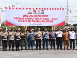 DANLANTMAL I HADIRI SIMULASI SISPAMKOTA OPERASI MANTAP PRAJA TOBA TAHUN 2024