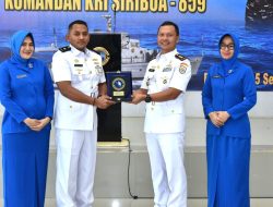 Komandan Satrol Lantamal XII Pimpin Upacara Sertijab Komandan KRI Siribua-859