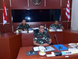 KEPALA STAF KOLINLAMIL IKUTI RAPAT KESIAPAN HUT KE-79 TNI TAHUN 2024 SECARA VICON
