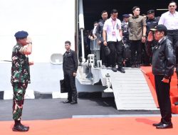 PANGLIMA KOLINLAMIL SAMBUT KEDATANGAN PRESIDEN JOKO WIDODO DI MAKO KOLINLAMIL