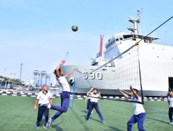 MENS SANA IN CORPORE SANO, KOLINLAMIL GELAR OLAHRAGA BERSAMA DENGAN PRAJURIT KRI